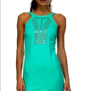 NWOT STUDDED DRESS SZ L